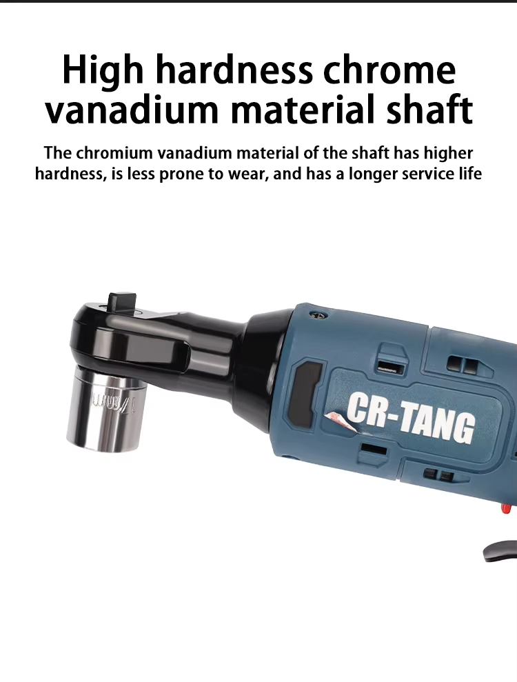 Handy High Torque 21V Li-Ion Rechargeable Cordless Brushless Motor Electric Ratchet Wrench for Industrial DIY Stage Truss