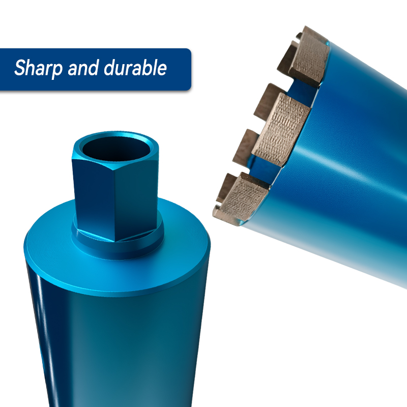 China Factory Wholesale Supply Construction Tools Wet Dry Diamond Core Drill Bit For Concrete And Reinforced Concrete