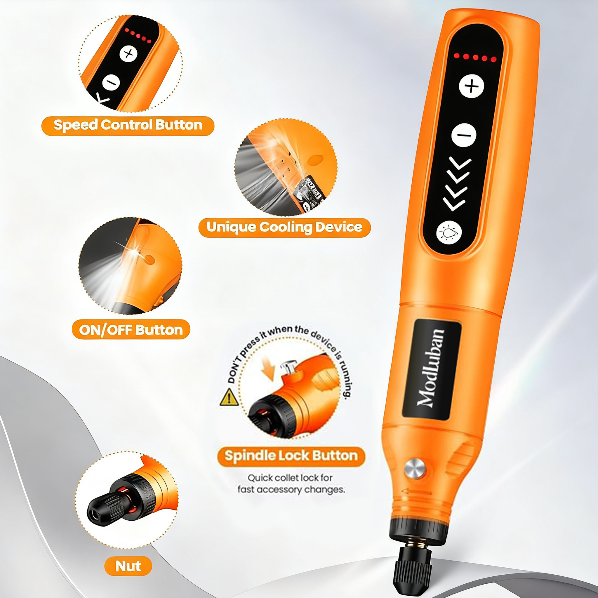 Cordless 3.7V Grinder Electric Rotary Tool Kit Power Tool for DIY Hand-made Wireless Sanding Polishing Drilling Engraving