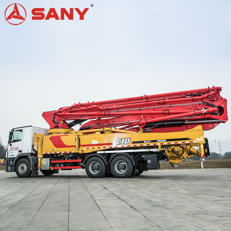 Sany Flexible Working Posture Large Slabs 66.2M Concrete Truck And Pump For Swimming Pools