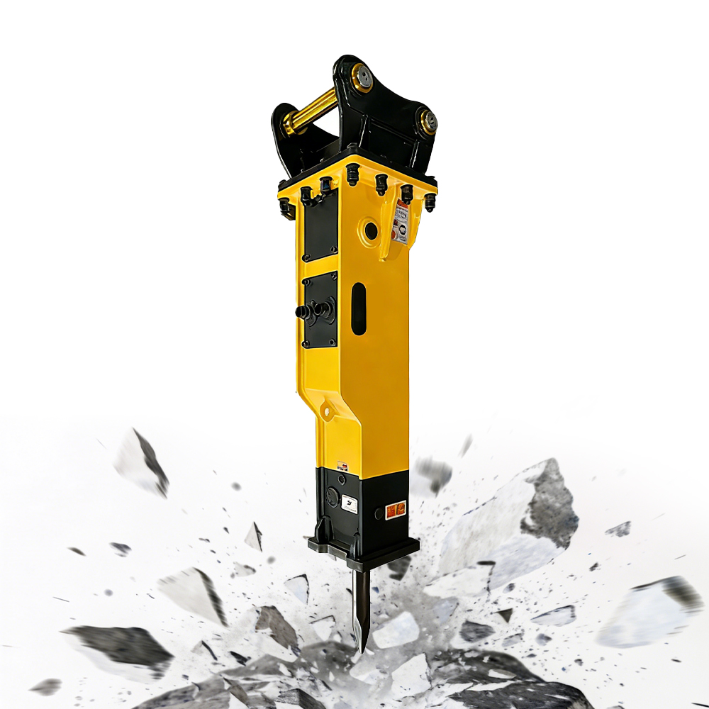 Mini Digger Hydraulic Rock Breaker Small Jack Hammer 1 Ton Excavator SB10 Hydraulic Demolition Hammer for Trenching