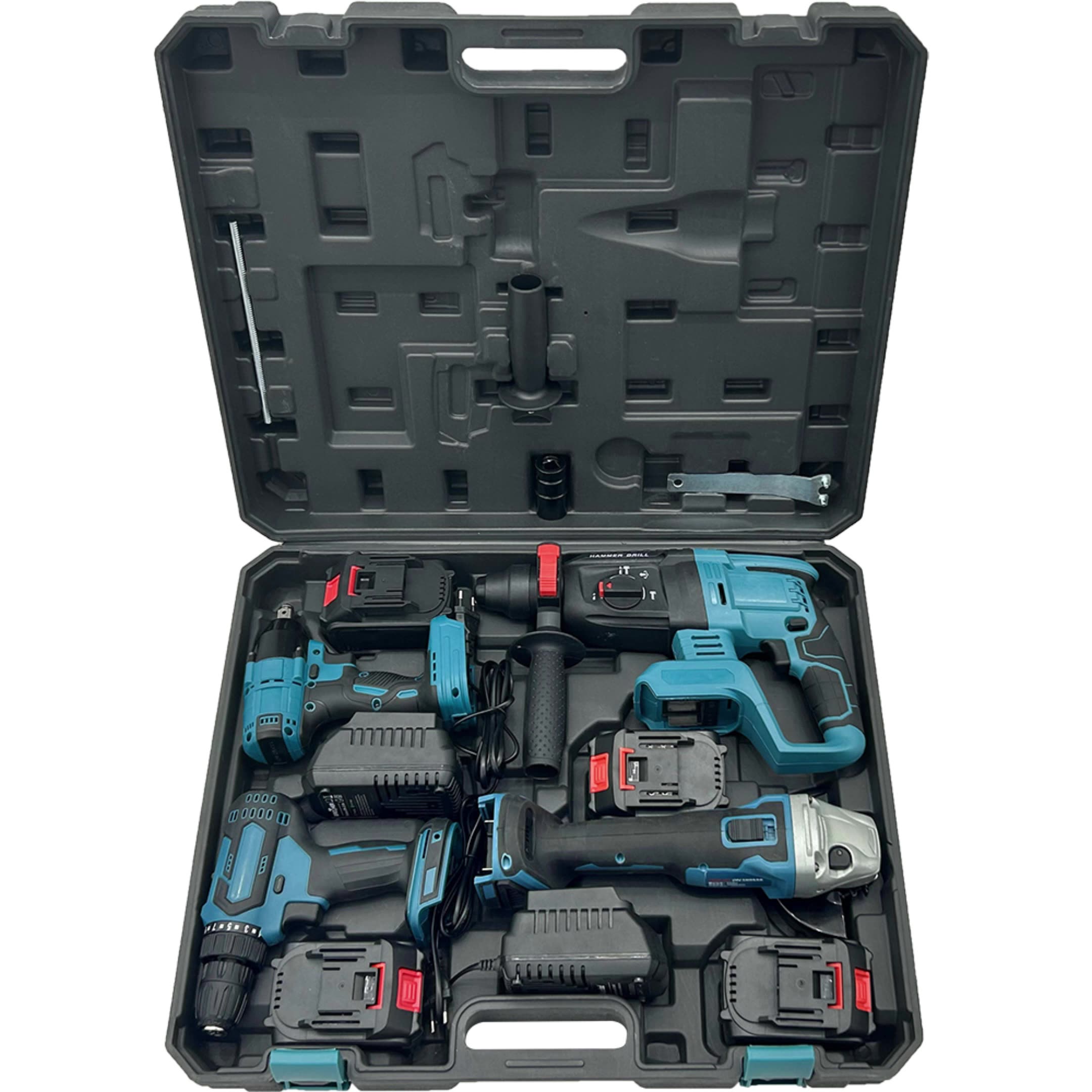 High Quality Cordless Combo Power 5-in-1 Kit 20V/21V Lithium Battery Electric Wrench OEM Home Industrial Use 3 Year Warranty