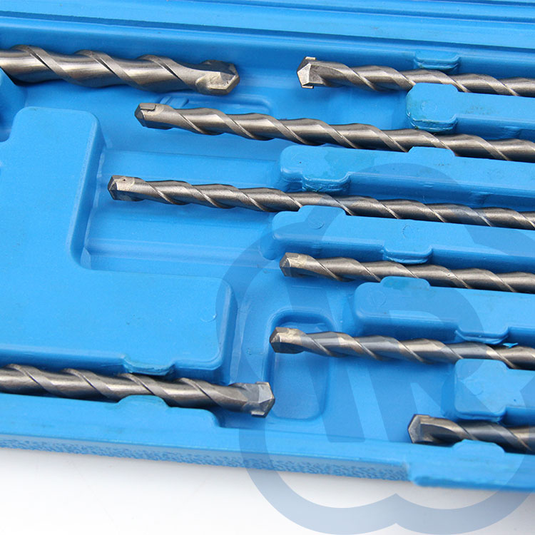 YUERONG FR-W0135 8PCS Set Factory High Quality SDS Shank YG8C Concrete Drill Bit Set for Granite