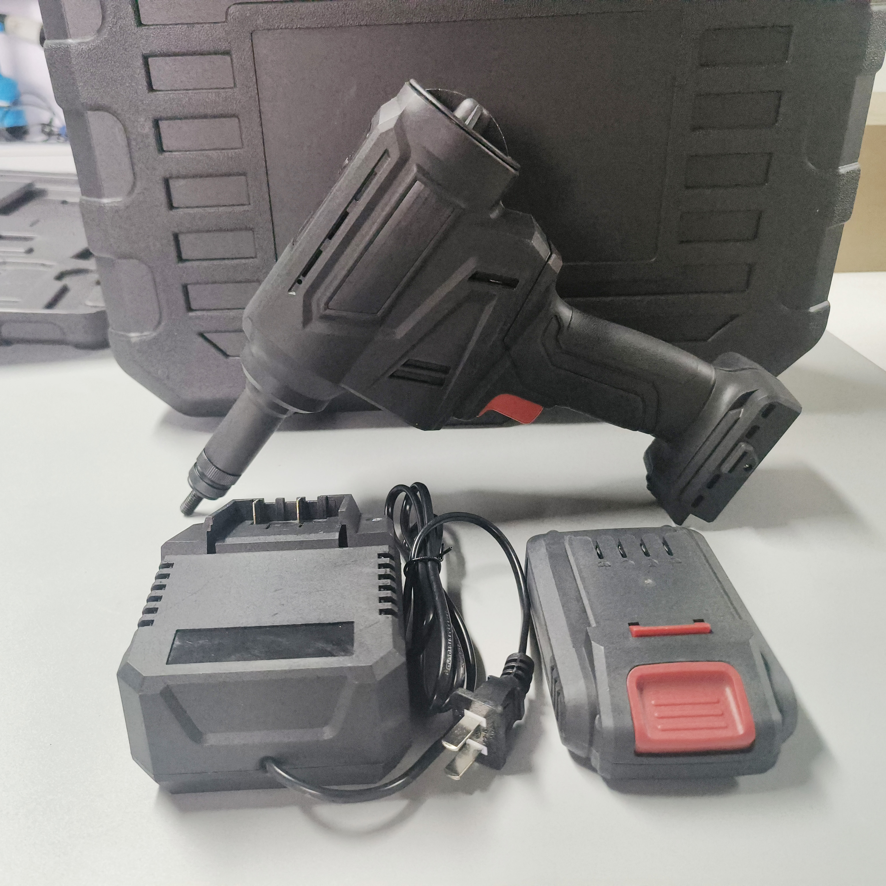 Electric Nut Rivet Gun Industrial Grade High Pull Force Handheld Heavy Duty M3-M10 Riveting Range Professional Fastening Tool