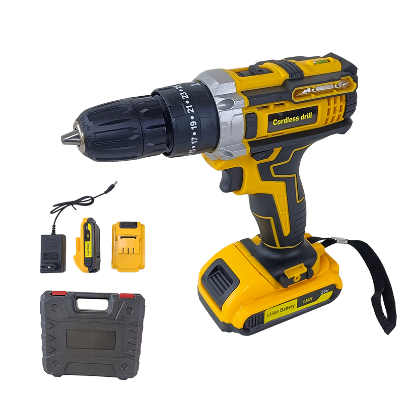 KQ-81800D Cordless Impact Drill 21V Battery Screwdriver For Renovation Furniture Assembly And DIY Projects Household Tools