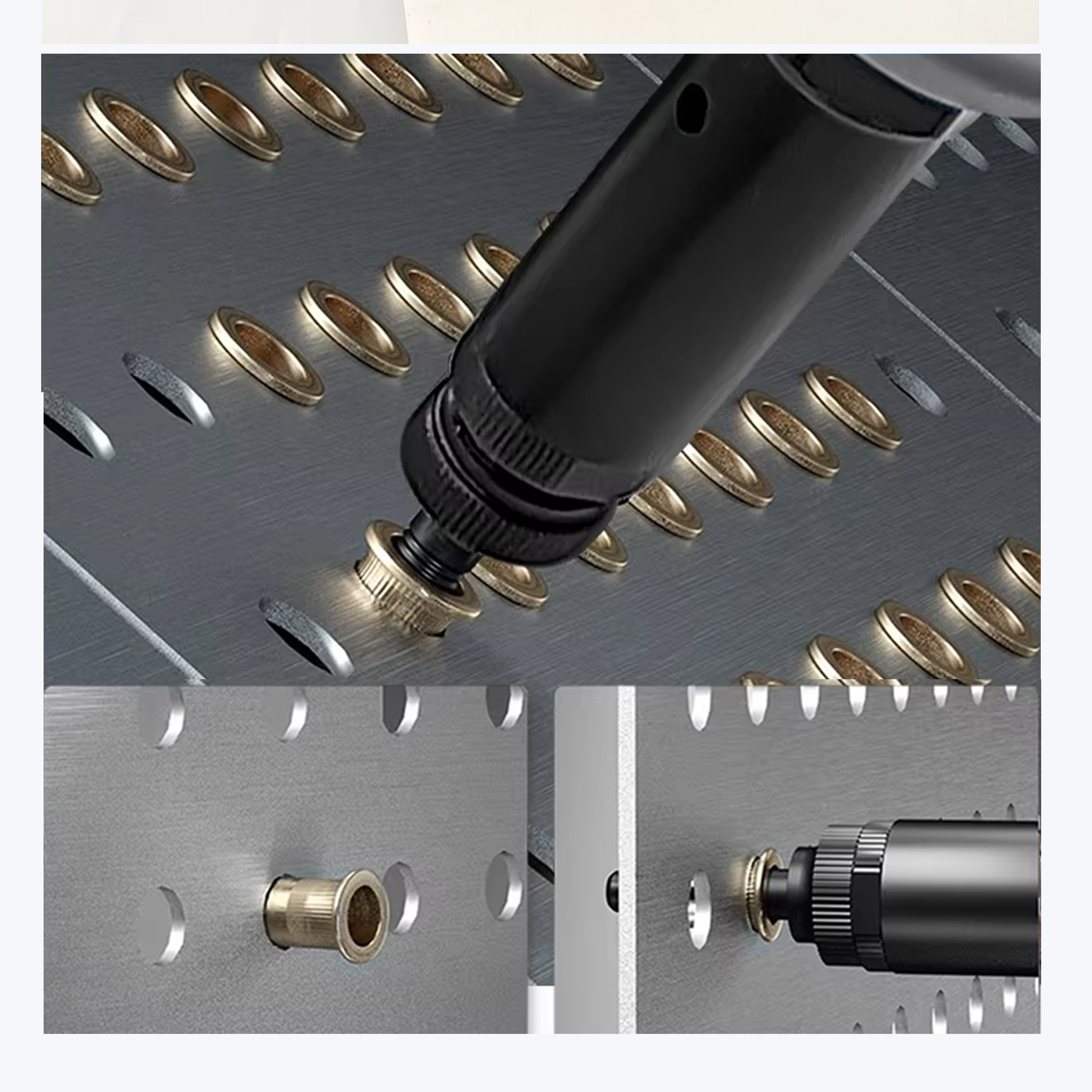 Electric Nut Rivet Gun Industrial Grade High Pull Force Handheld Heavy Duty M3-M10 Riveting Range Professional Fastening Tool
