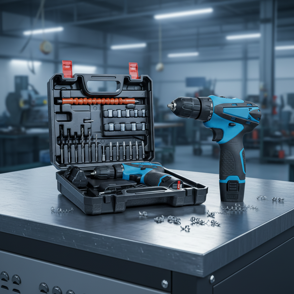 12V 21V Cordless Impact Drill Set Rechargeable Lithium Battery 3.0Ah Brushless Motor Variable Speed Torque OEM Construction