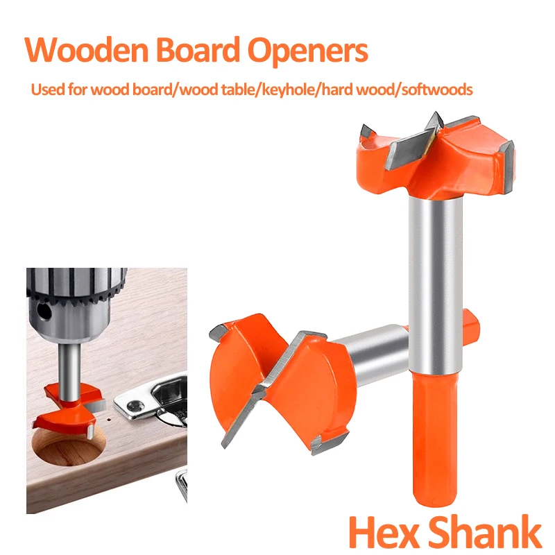 Onmaiwei 16-60mm High-efficiency Carbide Tipped Forstner Bit Set Boring Hole Saw Cutter Woodworking Drill Bits Wood Plastic