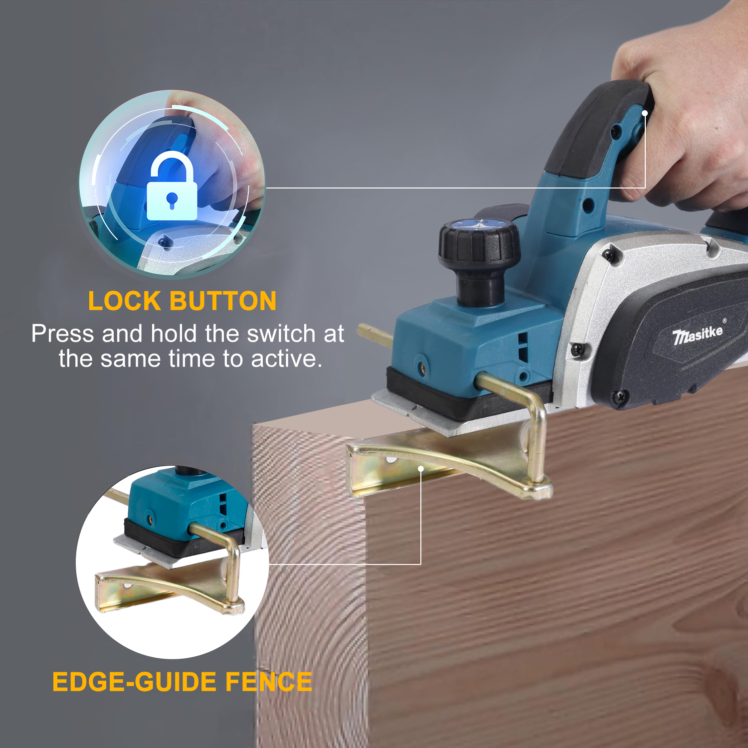 Customizable Support Industrial Grade Multi-function High Power Woodworking Tools Portable Electric Planer