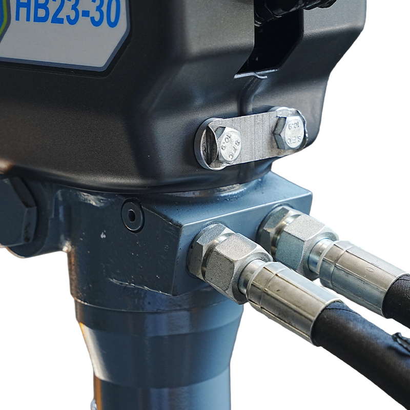 Lightweight Hydraulic Impact Hammer Drills with Vibration Reduction &amp; Hydraulic Breaking Features Convenient Pick Accessory