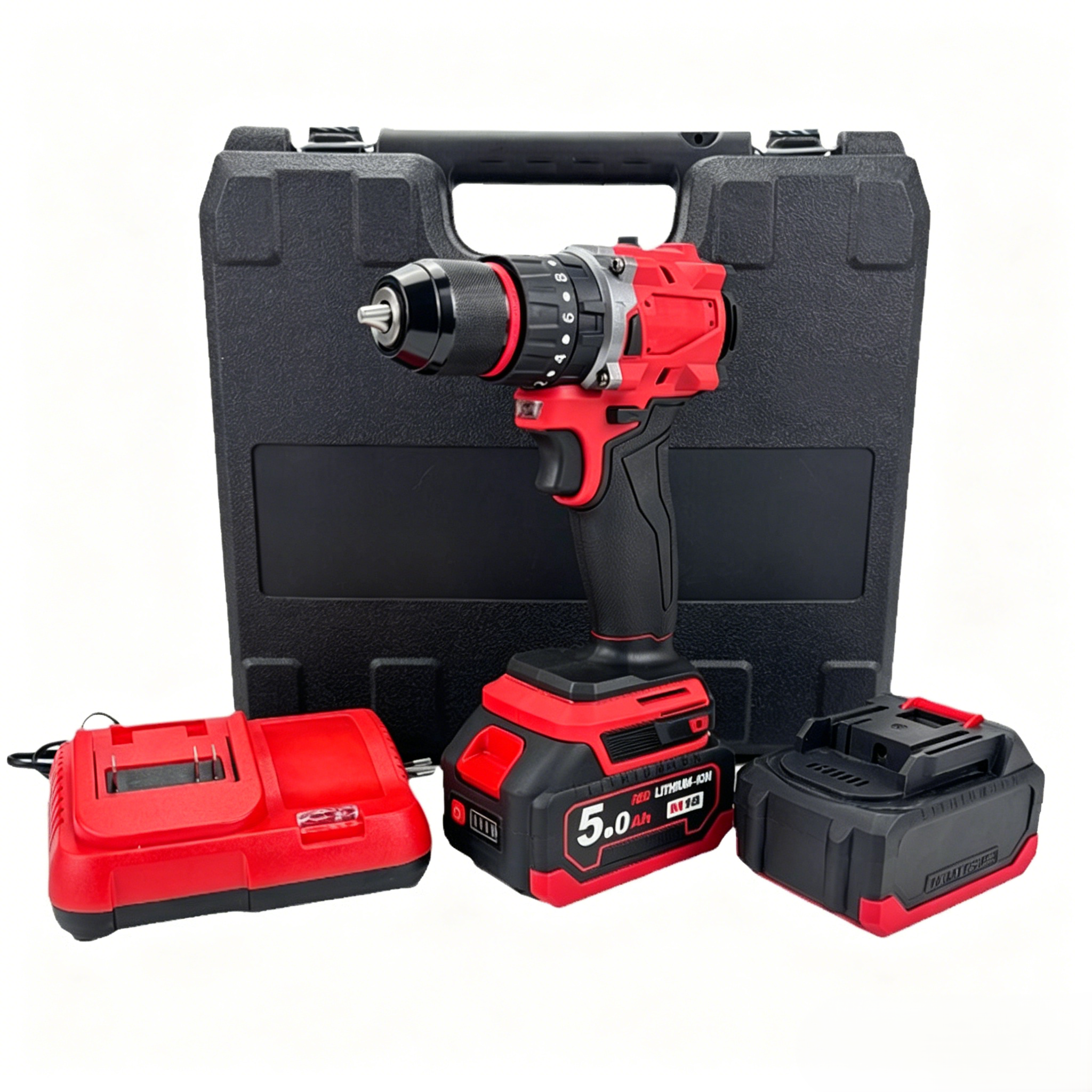 High Precision 21V Brushless Cordless Impact Drill 35Nm Torque Rechargeable Lithium Battery Household Industrial Use DIY Power