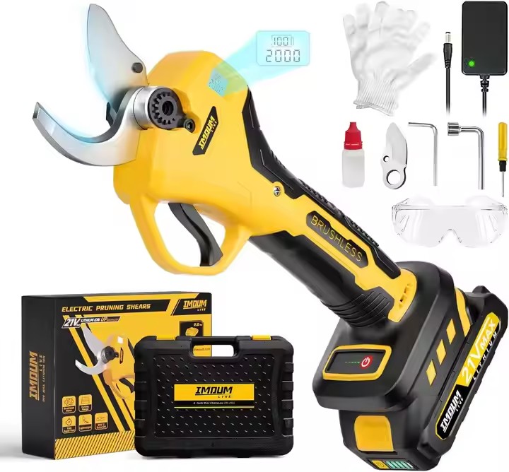 Cordless Pruner Brushless Trimmer Power Tool Pruning Set Professional Wood Scissors Gardening Electric Pruning
