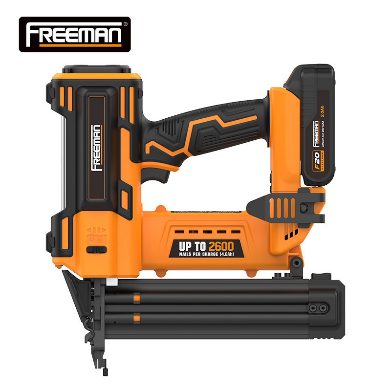 Freeman 20 Volt Cordless 18-Gauge 2 Inch Brad Nailer Kit With Lithium Ion Battery, Charger, Bag And CE Certificate