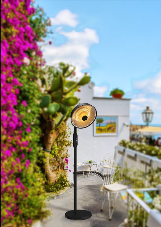 2000W Electric Outdoor Patio Heater Infrared for Winter with Knob Holgen Tube or Carbon Fiber Tube EU US Standard Waterproof
