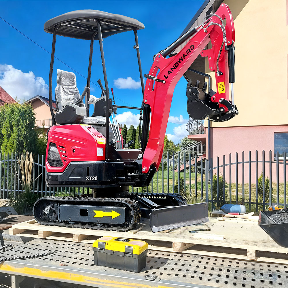 Free Shipping Kubota Excavators EPA Engine 3.5 Ton Home Small Digger 1 Ton 2 Tons LANDWARD Mini Excavator Machine For Sale