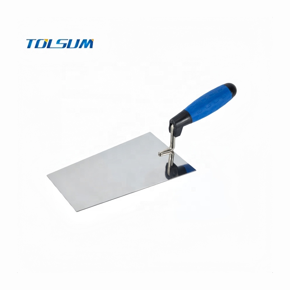 Stainless Steel Brick Trowel TRP Handle Bricklaying Trowel Plastering Cement Trowel Professional Grade Tools Construction Tools