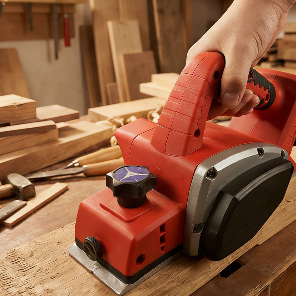 Portable Planer Woodworking Board Flattening Machine Electric Planer Tool Home Decoration 18v Lithium Battery Hand Planer