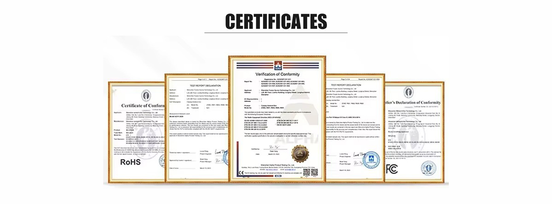 International Quality and Safety Certificates