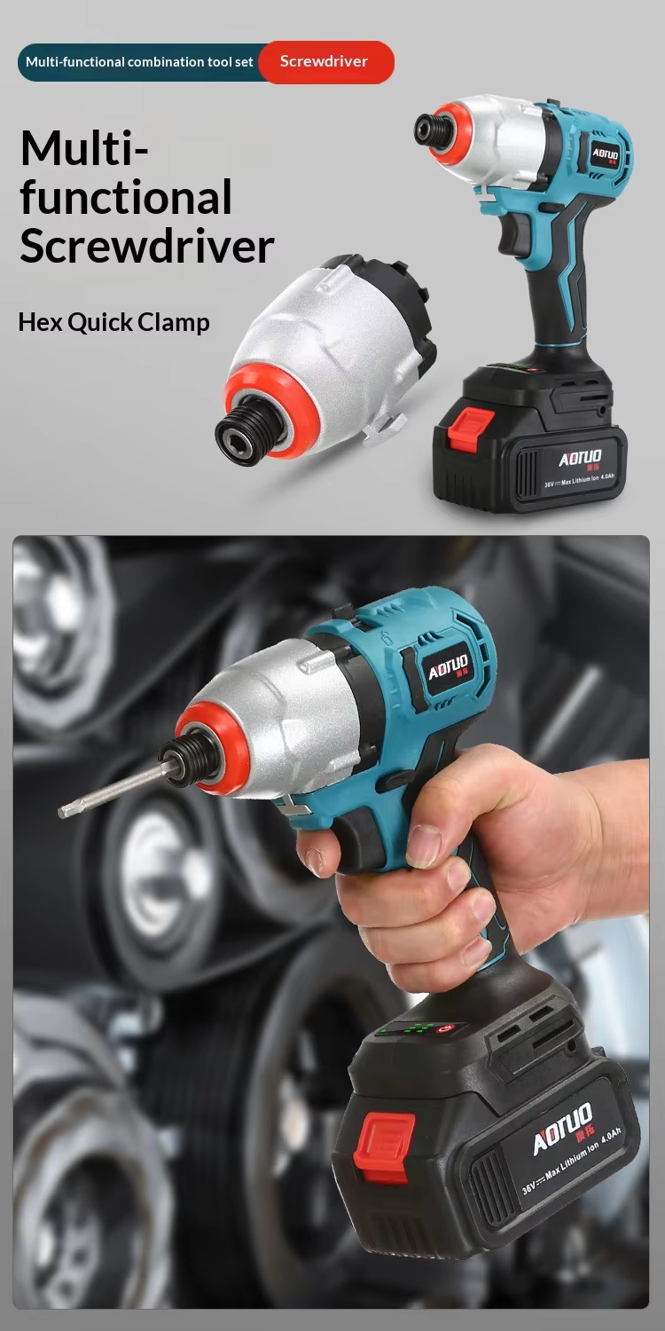 Customized Steel Lithium Battery Multi-Purpose Rechargeable Electric Hammer Tool Set with Hard Case OEM/ODM