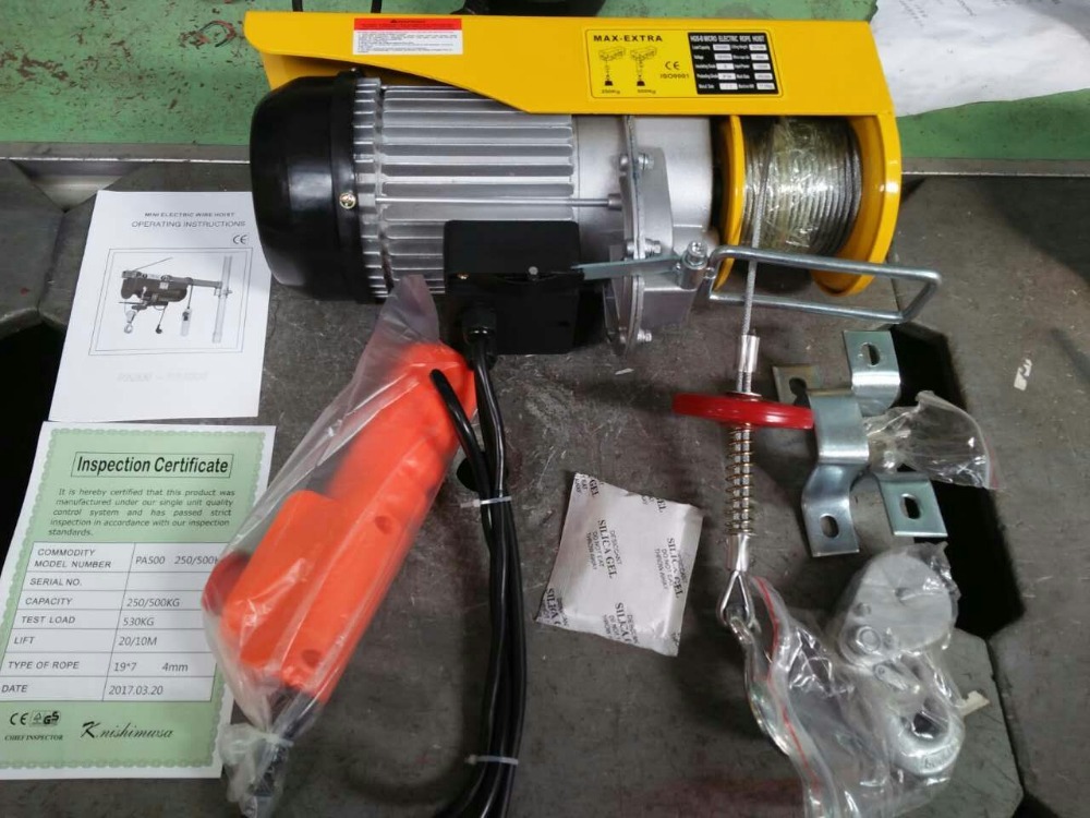 The Good Selling PA Type Mini Electric Hoist Winch With Wireless Remote