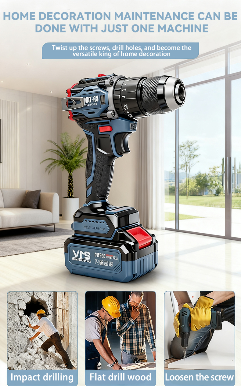 Smart LCD Display Brushless Drill