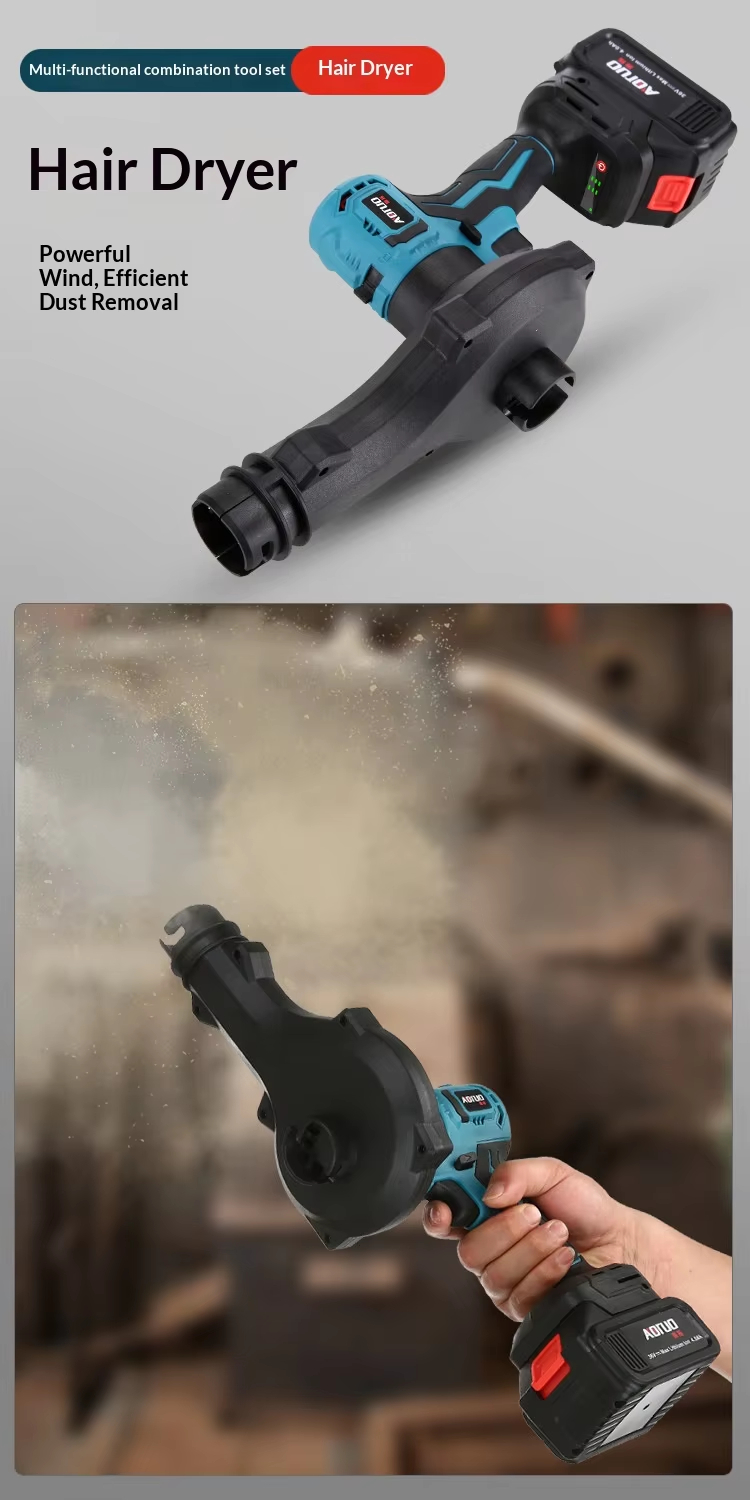 Customized Steel Lithium Battery Multi-Purpose Rechargeable Electric Hammer Tool Set with Hard Case OEM/ODM