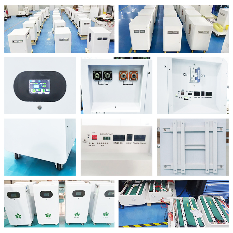 Solar Power 16KWh 15kWh Lithium Battery 51.2V 314Ah 300Ah Hybrid Grid IP65 Grade A Home Solar System Battery Storage Station