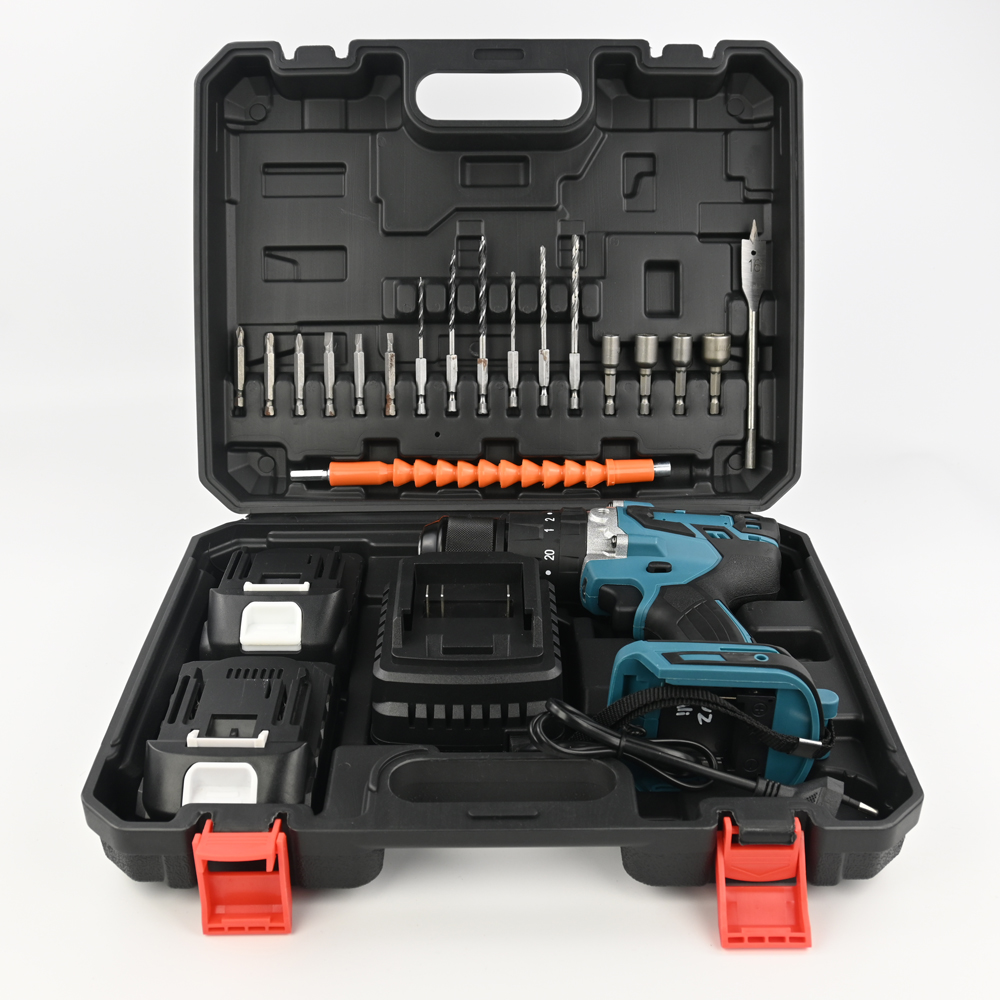 OEM Factory Variable Speed Lithium-ion Battery 13mm Metal Chuck Cordless 1/2" 18V Screwdriver and Drill Kit