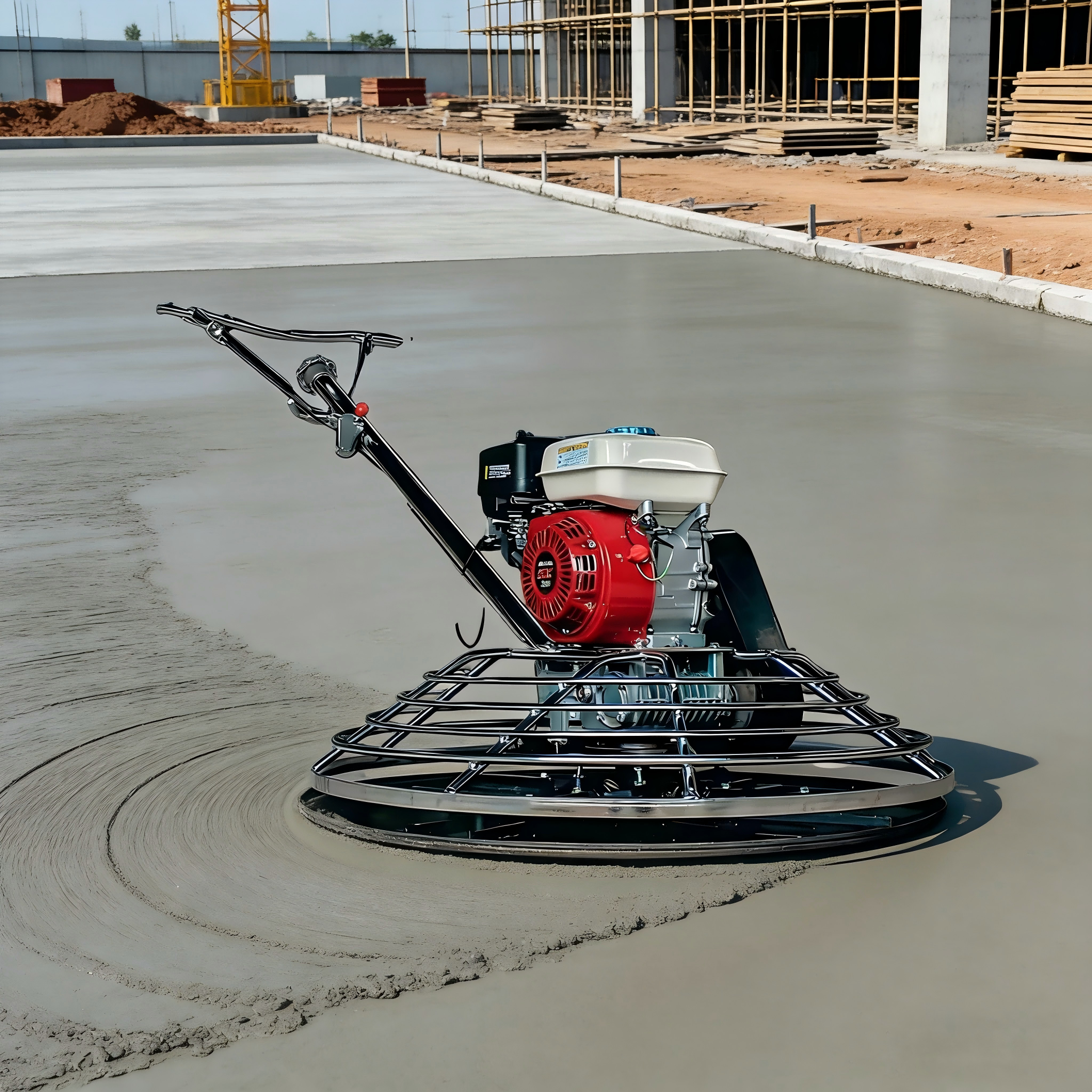 100cm Road Building Construction Tools Chrome-plated Type Gasoline/Electric Engine Power Trowel Concrete Finishing Machine