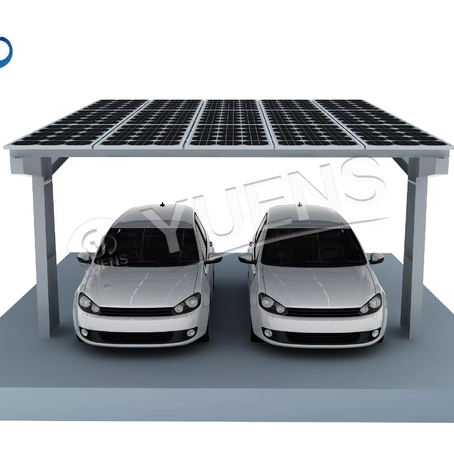 Top Selling Customized Products 2024 Modern BIPV Waterproof Carbon Steel Carport Designs Solar Energy Mounting System