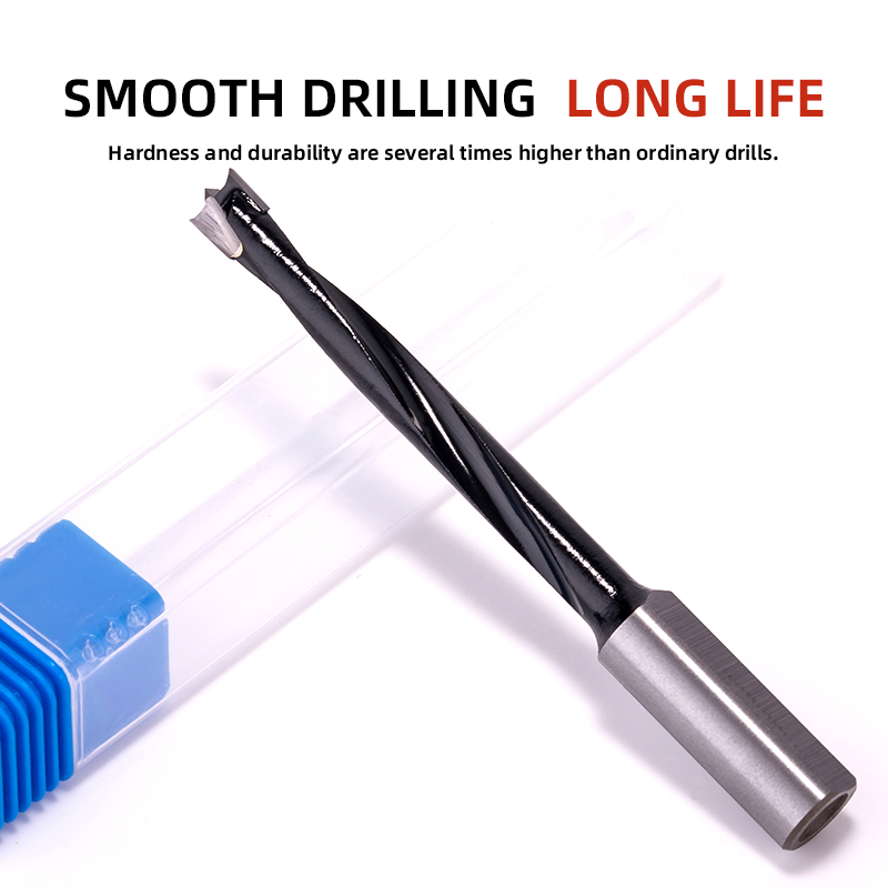 CNC Wood Drilling Tool Wholesale 10mm Shank Tungsten Carbide High-quality High-efficiency Inch Brad Point Drill Bit for