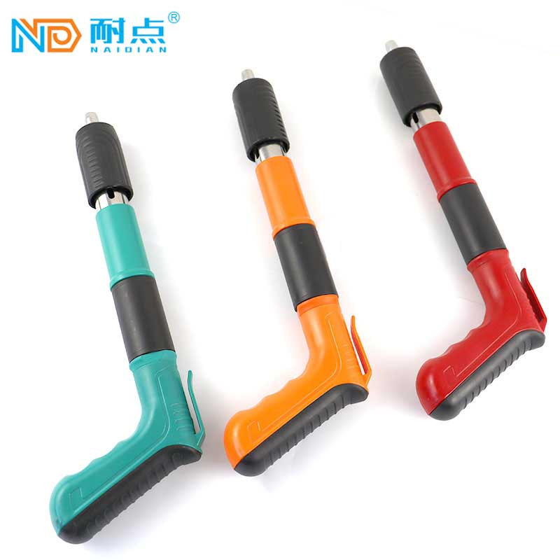 Manual Adjustable Power Level Air-Powered Silent Mini Nail Gun for Wood and Concrete Industrial DIY Framing Tool