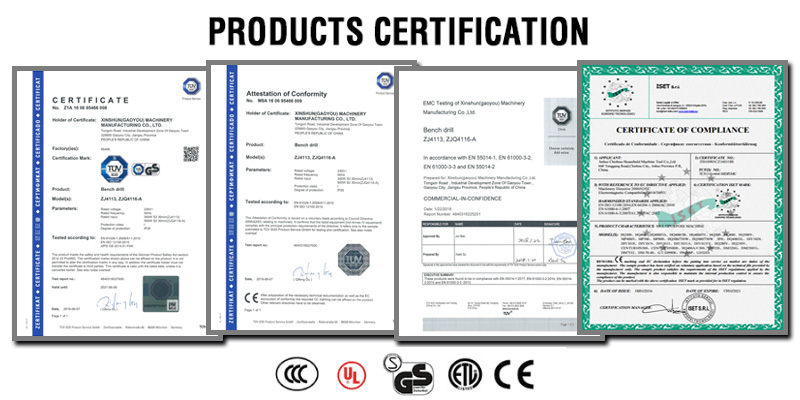 Certificates