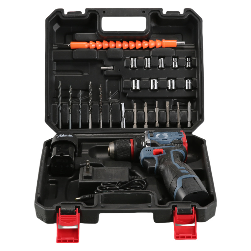 36V Brushless Portable Cordless Drill Battery Power Tool Set Impact Drill Kits Industrial Rechargeable Electric Screwdriver