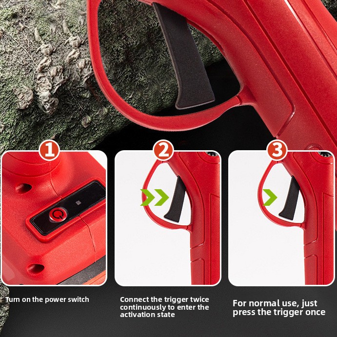 Cordless Electric Pruning Shears Lithium Battery Powered Tree Branch Cutter for Garden Trimming