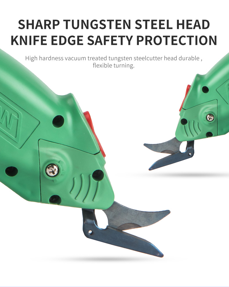WBT-2 Electric Scissors Blade Cutter Industrial DIY Grade Household Leather Cloth Cutting Knife Power Tools