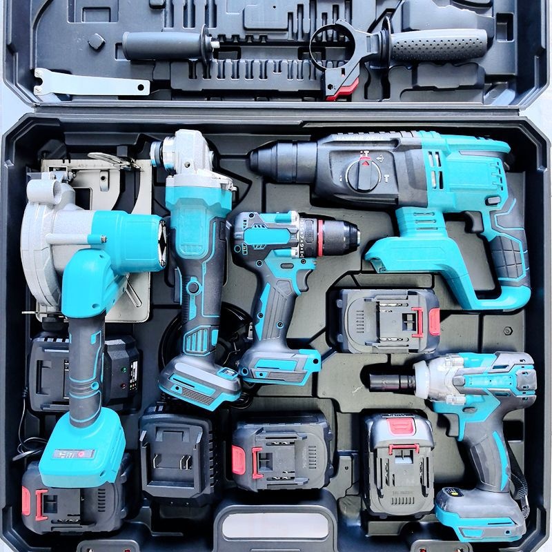 Oem Big Discount Hot Sale For Combo Power Tools 5 Kits Tool Set 18v 20v 21vvolt Cordless Drills Battery Diy Home Use