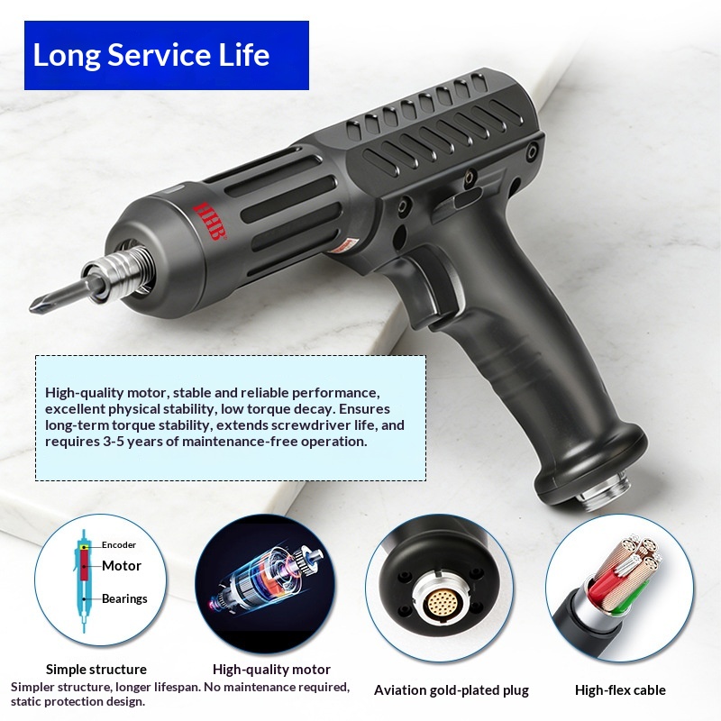 Good Partner Gun-Type Smart Electric Screwdriver Industrial Grade High Precision 5% Electronic Torque Adjustment Data Upload