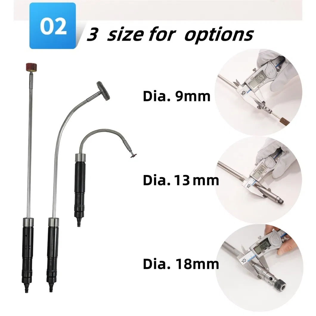 Professional Power Tools Extension Shaft Grinder Pneumatic Sander Tube Pipe Grinding Tool