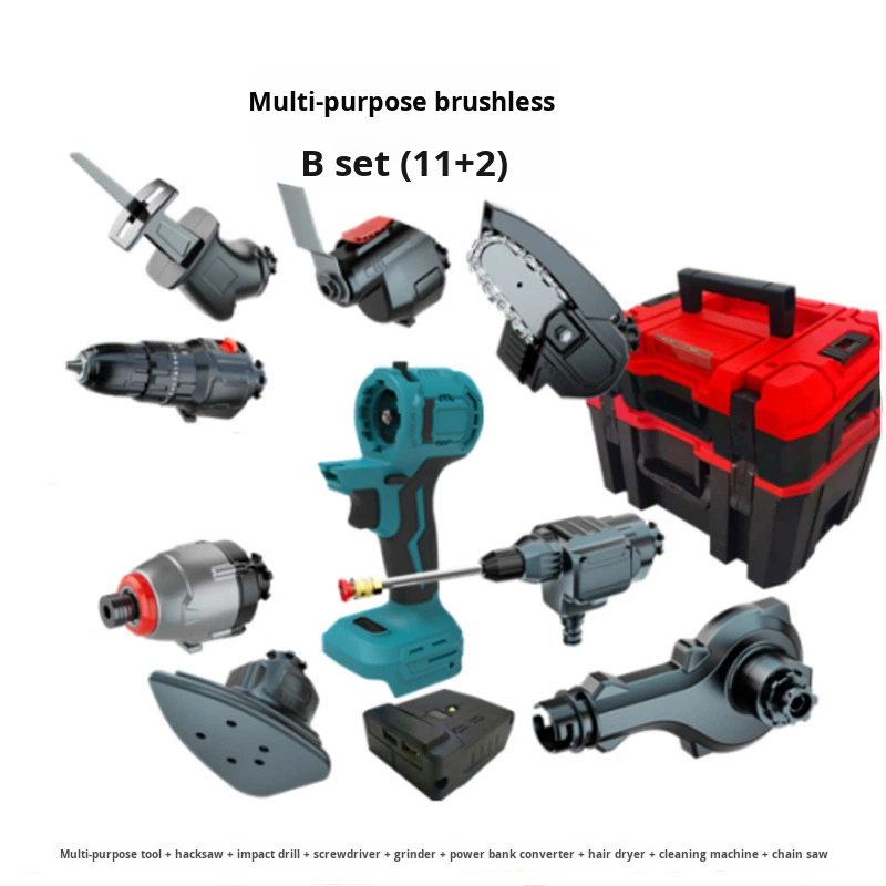 Customized Steel Lithium Battery Multi-Purpose Rechargeable Electric Hammer Tool Set with Hard Case OEM/ODM