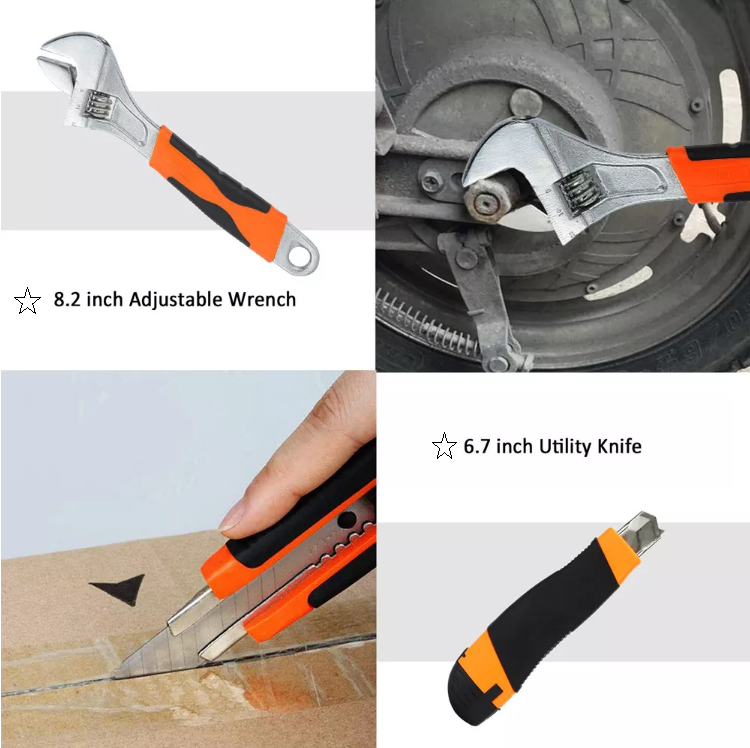 Cordless Power Tools Combo Kit 21V Lithium Battery Multi-function DIY Home Hardware Tool Set with Drill