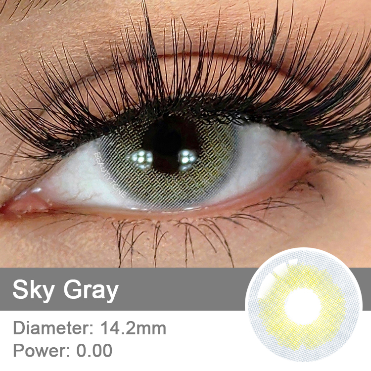 Eye Contact Lenses Color Contact Lens Wholesale BeautyTone Dream Sky Gray Hot Selling Safe Cosmetics
