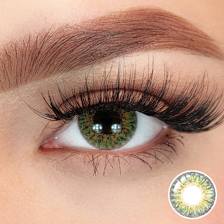 Fresh Green Eye Contacts Colored Contacts Wholesale Eyewear Non Prescription 14.5mm Big Size Lentes De Contacto Con Aumento
