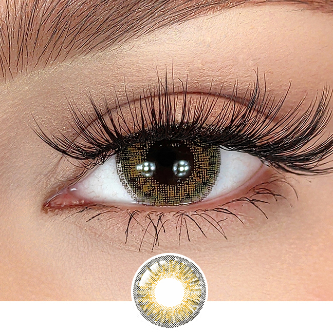 Pure Hazel Cheap Contact Lenses Brown Color Contact Lenses Wholesale Non Prescription Contact Lenses