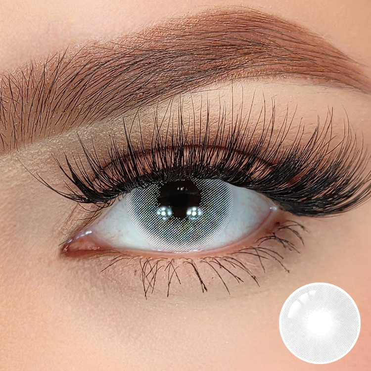 Dream Gray High Quality Natural Eye Contact Lenses for Brown Eyes Fashion Color Non Prescription Contact Lenses