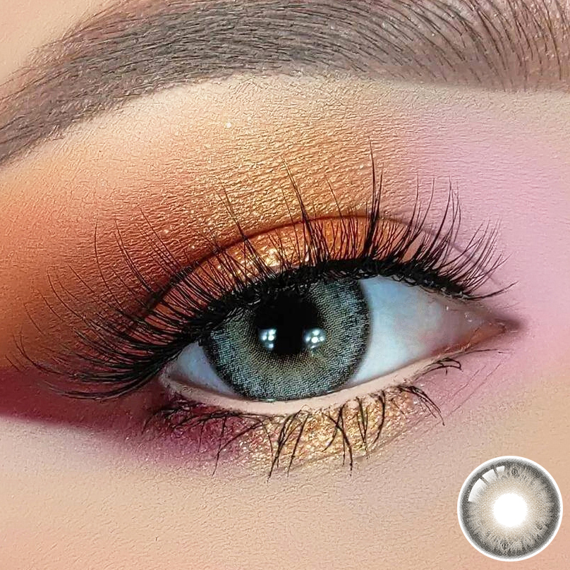 Eye Contacts Contact Lenses Color Contact Lens BeautyTone Diamond Gray 1 Year Use Soft 3 Tone 14.2mm