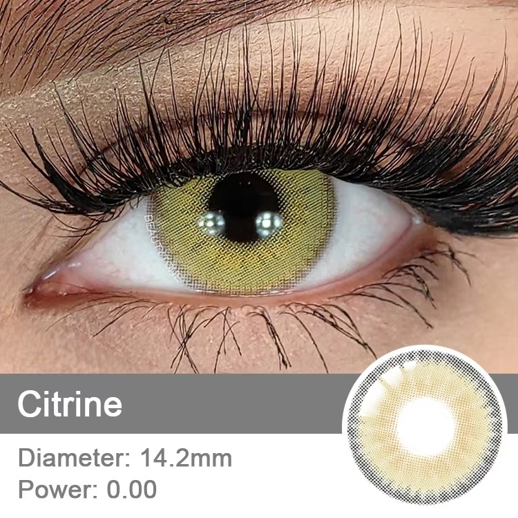 Wholesale Colored Eye Contact Lenses Discount Price Makeup BeautyTone Dream Cirtine 14.2 Natural Brown Contacts for Eyes