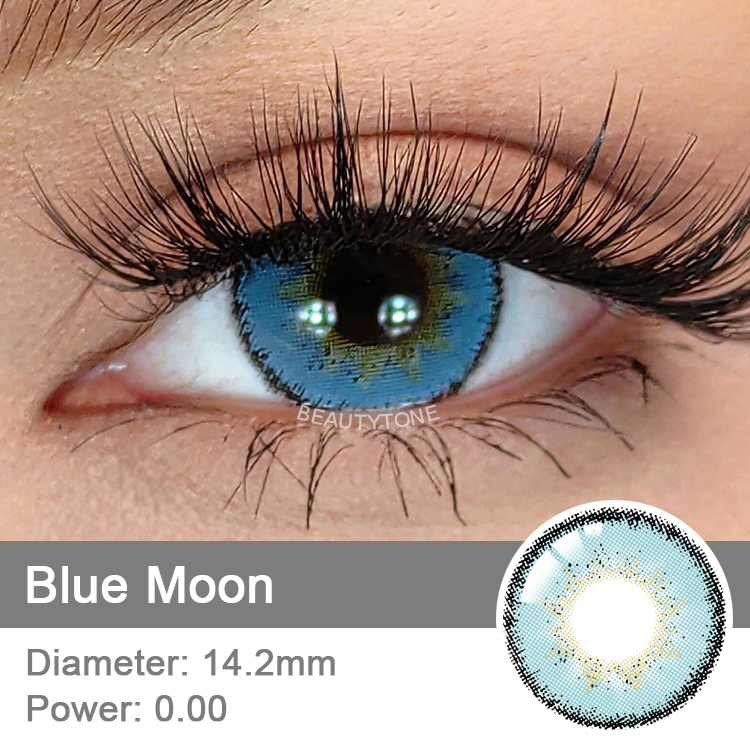 Non-prescription Color Contact Lens Wholesale Discount Price BeautyTone Dream Blue Moon Eye Wear Cosmetic Colored Contact Lenses