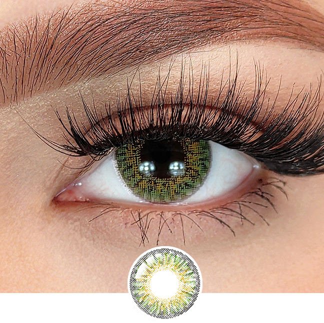 Fresh Green Color Contact Lenses Wholesale Non Prescription Lentes De Contacto De 3 Tonos Contact Lenses