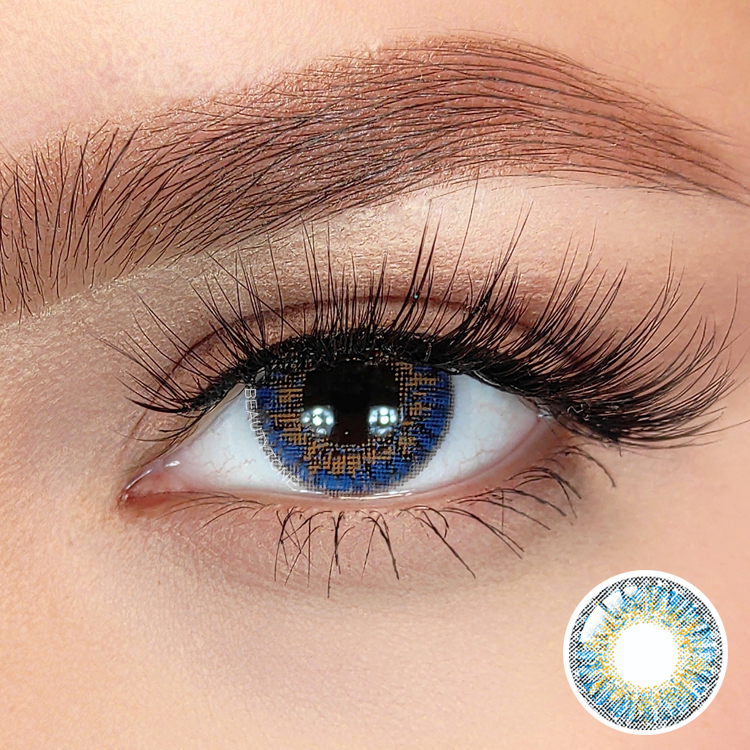 True Sapphire Colored Colored Contact Lenses Color Contact Lens for Eyes Big Size Popular Contact Lenses